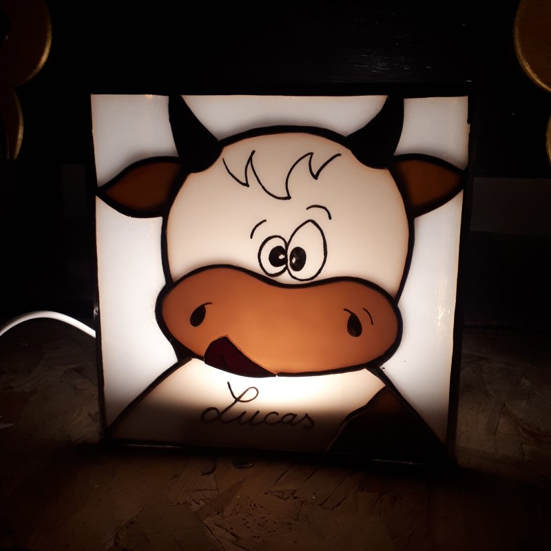 Veilleuse Vache Montbéliarde